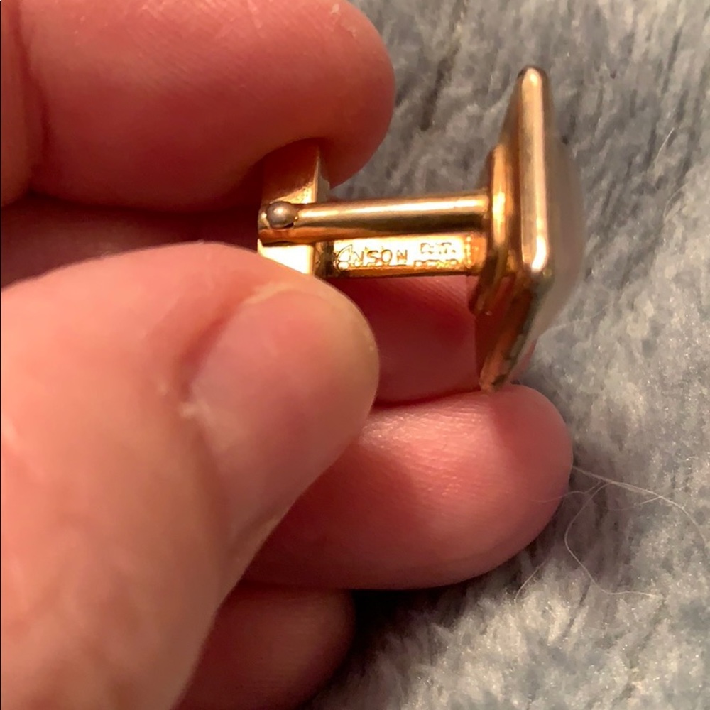 Anson Goldtone Moonstone Cufflinks